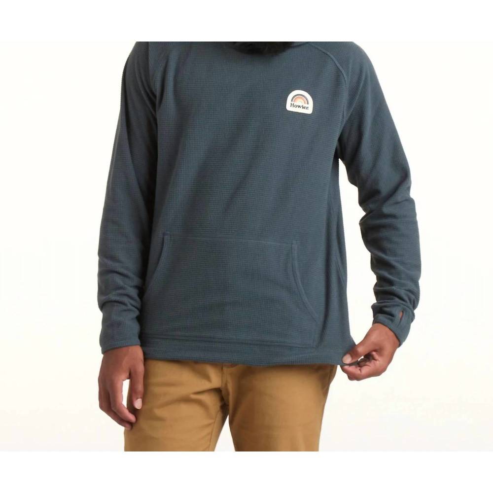 NEW HOWLER BROTHERS men palo fleece hoodie in blue